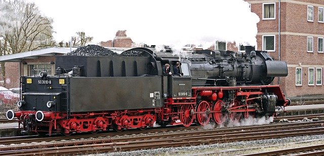 Free download steam locomotive shunting railroad free picture to be edited with GIMP free online image editor