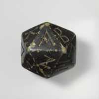Free download Steatite polyhedron inscribed with letters of the Greek alphabet free photo or picture to be edited with GIMP online image editor
