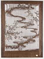 Free download Stencil for Textile with Pattern of Bush Clover and Meandering Stream free photo or picture to be edited with GIMP online image editor