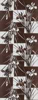 Free download Stencil with Pattern of Irises on a Geometric Background free photo or picture to be edited with GIMP online image editor