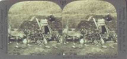 Free download Stereoscopic card showing a Lapp family in Tromsoe, Norway free photo or picture to be edited with GIMP online image editor