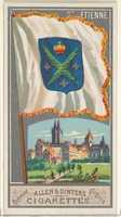 Free download St. Etienne, from the City Flags series (N6) for Allen & Ginter Cigarettes Brands free photo or picture to be edited with GIMP online image editor