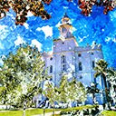 St. George LDS Temple Watercolor MRM  screen for extension Chrome web store in OffiDocs Chromium