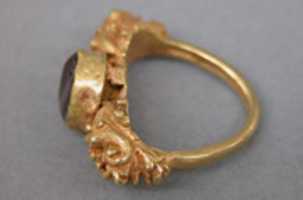 Free download Stirrup-shaped Ring with Red Stone free photo or picture to be edited with GIMP online image editor