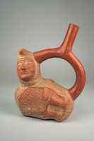 Free download Stirrup Spout Bottle with Peanut Figure free photo or picture to be edited with GIMP online image editor