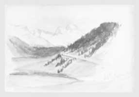 Free download St. Moritz (from Switzerland 1869 Sketchbook) free photo or picture to be edited with GIMP online image editor