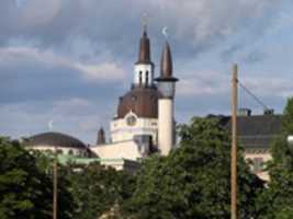 Free download Stockholm Mosque and Katarina Church free photo or picture to be edited with GIMP online image editor
