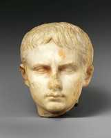 Free download Stone head of a Julio-Claudian youth, possibly of Gaius Caesar free photo or picture to be edited with GIMP online image editor