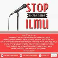Free download Stop Bicara Tanpa Ilmu free photo or picture to be edited with GIMP online image editor