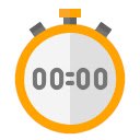 Stopwatch app  screen for extension Chrome web store in OffiDocs Chromium