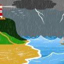 Stormy sea day  screen for extension Chrome web store in OffiDocs Chromium