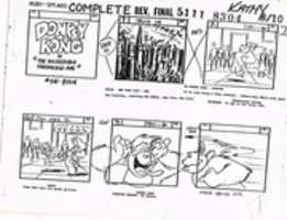 Free download Storyboard 5111-8304 DONKEY KONG (1983) RUBY-SPEARS free photo or picture to be edited with GIMP online image editor
