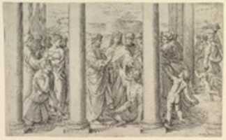 Free download St. Peter and St. John Healing a Lame Man at the Gate of the Temple free photo or picture to be edited with GIMP online image editor