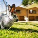 Straight eared gray rabbit  screen for extension Chrome web store in OffiDocs Chromium
