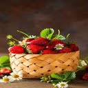 Strawberry basket wallpaper  screen for extension Chrome web store in OffiDocs Chromium