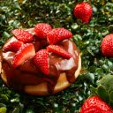 strawberry chocolate donut  screen for extension Chrome web store in OffiDocs Chromium