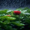 Strawberry in the rain wallpaper  screen for extension Chrome web store in OffiDocs Chromium