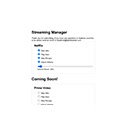 Streaming Manager  screen for extension Chrome web store in OffiDocs Chromium