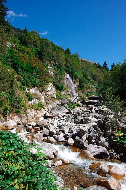 Free download stream waterfall nature plateau free picture to be edited with GIMP free online image editor