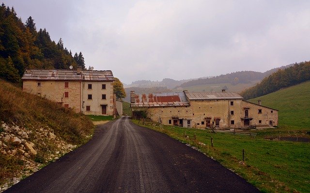 Free download street borgo homes autumn free picture to be edited with GIMP free online image editor