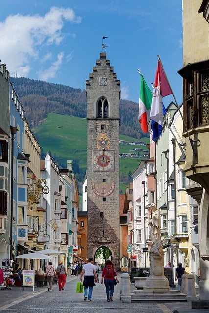 Free download streets flag sterzing south tyrol free picture to be edited with GIMP free online image editor