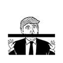 Pantalla Trump tachada para la extensión Chrome web store en OffiDocs Chromium