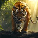 Striped tiger and light  screen for extension Chrome web store in OffiDocs Chromium