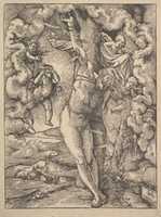 Free download St. Sebastian Bound to a Tree free photo or picture to be edited with GIMP online image editor