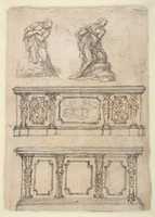 Free download Studies for a Kneeling Figure of Christ and Altar Fronts. free photo or picture to be edited with GIMP online image editor