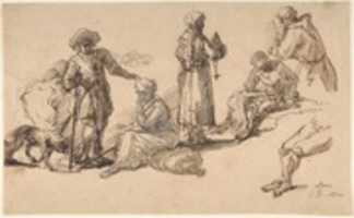 Free download Studies for Standing and Seated Figures. free photo or picture to be edited with GIMP online image editor