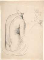 Free download Studies of a Seated Woman from Behind free photo or picture to be edited with GIMP online image editor