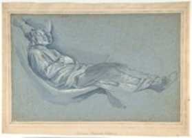 Free download Study for a Male Figure Lowered into a Grave (recto); Kneeling Female Figure in Profile to Left (verso) free photo or picture to be edited with GIMP online image editor
