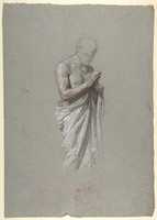 Free download Study for Clovis (middle register; study for wall paintings in the Chapel of Saint Remi, Sainte-Clotilde, Paris, 1858) free photo or picture to be edited with GIMP online image editor