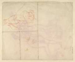 Free download Study for the Wife and Daughters of Brutus (recto); Study of a Male Nude (verso) free photo or picture to be edited with GIMP online image editor