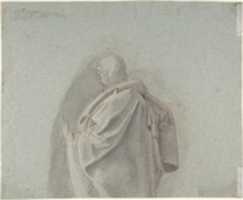 Free download Study of a Kneeling Man; verso: Cropped Study of a Standing Man in a Cloak free photo or picture to be edited with GIMP online image editor