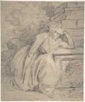 Free download Study of a Seated Woman free photo or picture to be edited with GIMP online image editor