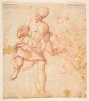 Free download Study of St. John (recto); Study of a Warrior (verso) free photo or picture to be edited with GIMP online image editor