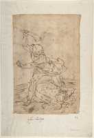 Free download Study of Two Male Figures Fighting. free photo or picture to be edited with GIMP online image editor