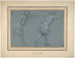 Free download Study of Two Soldiers Swordfighting free photo or picture to be edited with GIMP online image editor