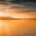 Stunning Sunset Over Forth Bridge in Scotland  screen for extension Chrome web store in OffiDocs Chromium