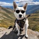 Stylish white dog  screen for extension Chrome web store in OffiDocs Chromium