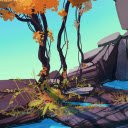 Stylized Autumn Stream  screen for extension Chrome web store in OffiDocs Chromium