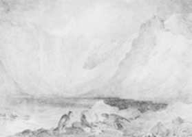 Free download Sublime Landscape with Mountains, Lake, and Carrion Birds (from Hosack Album) free photo or picture to be edited with GIMP online image editor