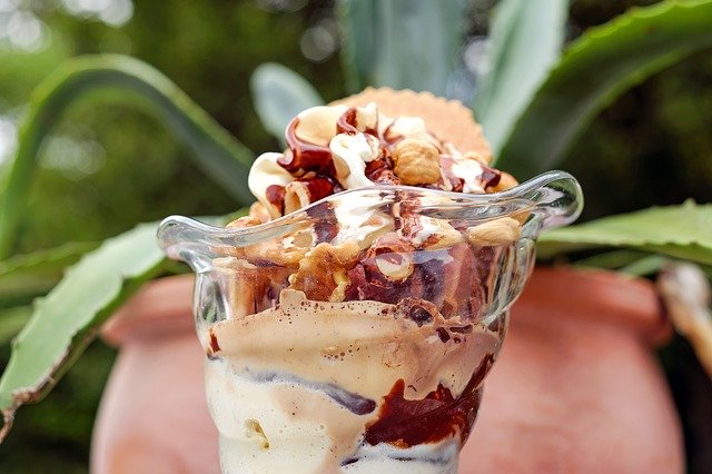 Free download sundae nut cup ice cream nuts ch free picture to be edited with GIMP free online image editor
