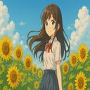Sunflower Breeze Smile  screen for extension Chrome web store in OffiDocs Chromium