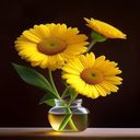 Sunflower vase wallpaper  screen for extension Chrome web store in OffiDocs Chromium