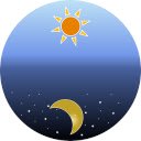 OffiDocs Chromium의 확장 Chrome 웹 스토어에 대한 Sun Moon 시간 확장 화면