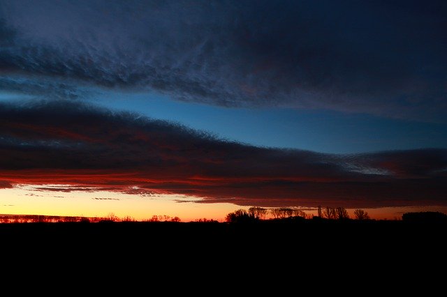 Descarga gratuita amanecer canal du midi francia cielo imagen gratis para editar con GIMP editor de imágenes en línea gratuito