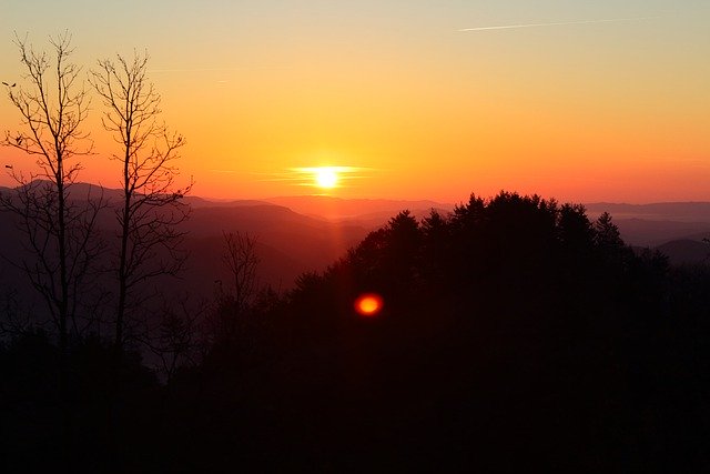 Free download sunrise dawn mountain color free picture to be edited with GIMP free online image editor