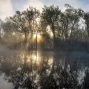 Sunrise Over Misty Lake  screen for extension Chrome web store in OffiDocs Chromium